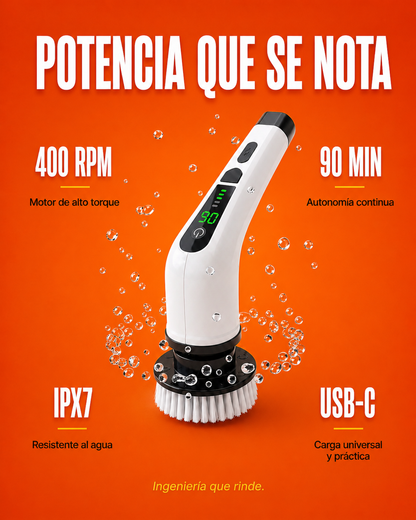 GiroClean™ 9 EN 1 - Cepillo giratorio para una limpieza profunda