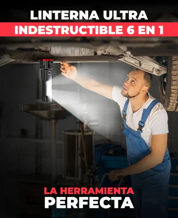 Linterna Indestructible Súper Potente 6 en 1 PowerLUMEN