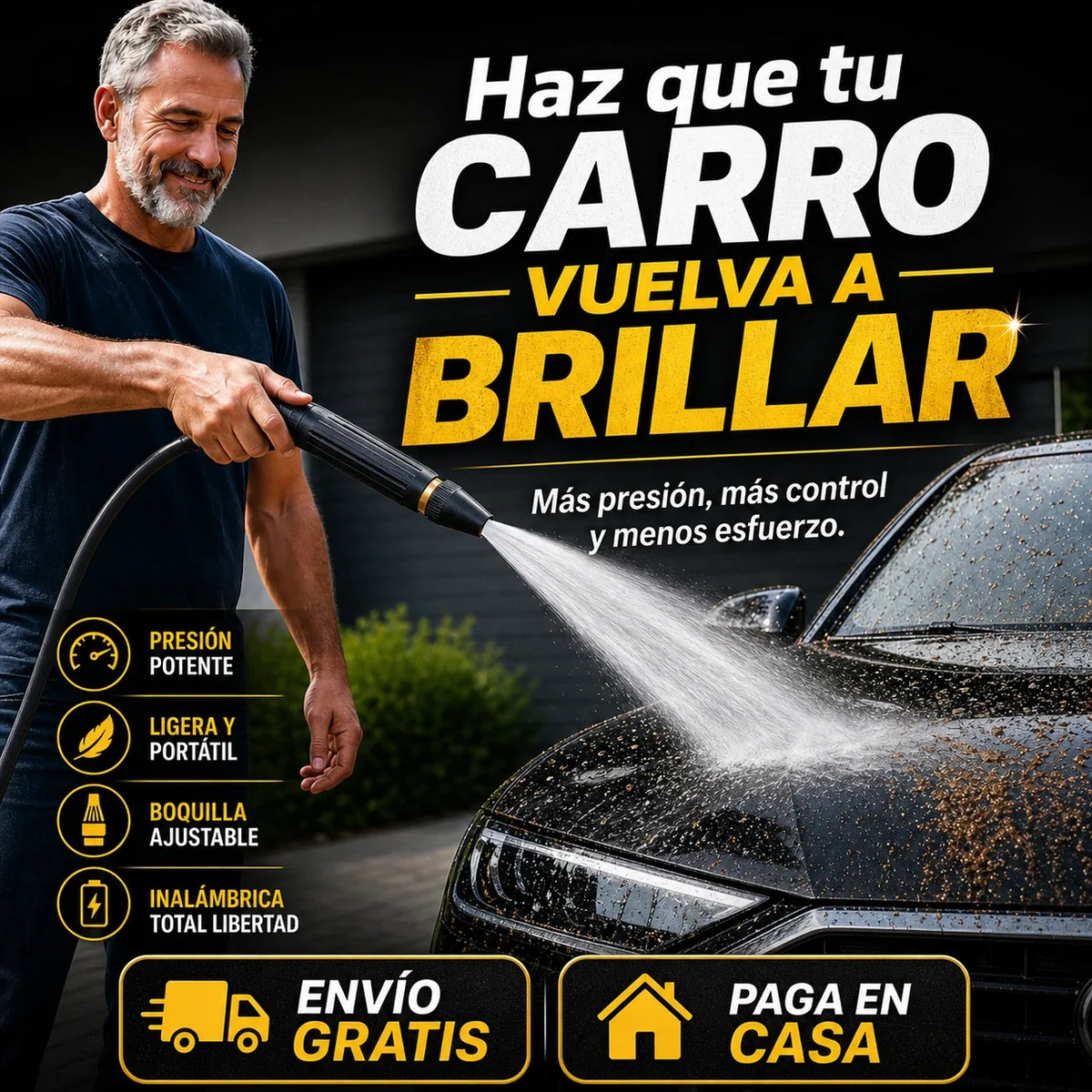Hidrolavadora Portátil Inalámbrica