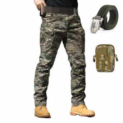 Pantalones tácticos militares impermeables - Delta Force + Cinturón táctico Elite y bolsa premium
