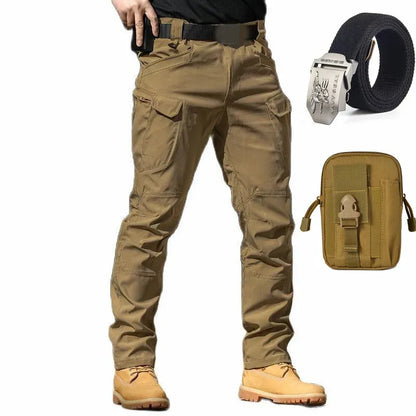 Pantalones tácticos militares impermeables - Delta Force + Cinturón táctico Elite y bolsa premium