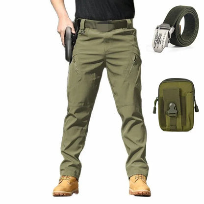 Pantalones tácticos militares impermeables - Delta Force + Cinturón táctico Elite y bolsa premium