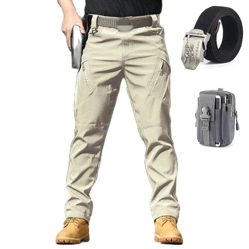Pantalones tácticos militares impermeables - Delta Force + Cinturón táctico Elite y bolsa premium