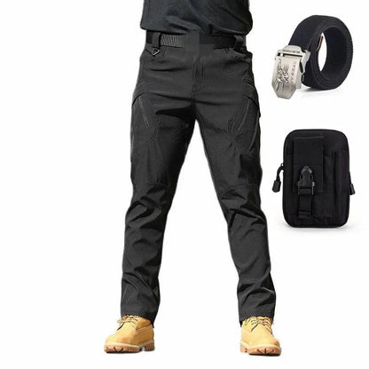 Pantalones tácticos militares impermeables - Delta Force + Cinturón táctico Elite y bolsa premium